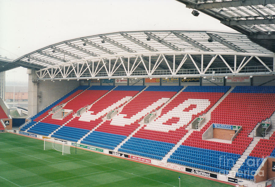 Wigan Athletic - JJB Stadium - South Goal End 1 - September 1999 Photograph by Legendary Football Grounds