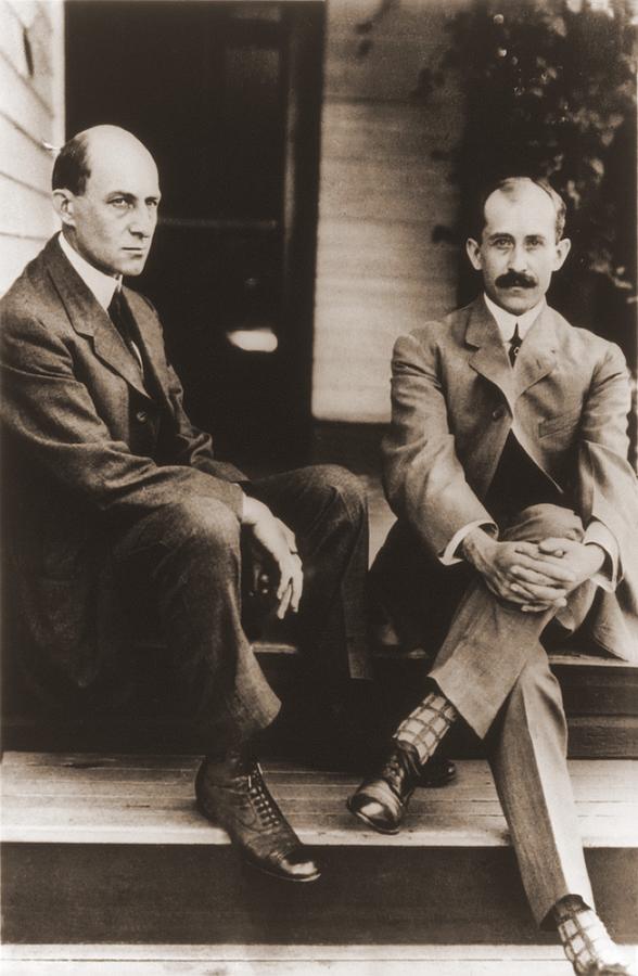 Transportation Photograph - Wilbur Wright And Orville Wright by Everett