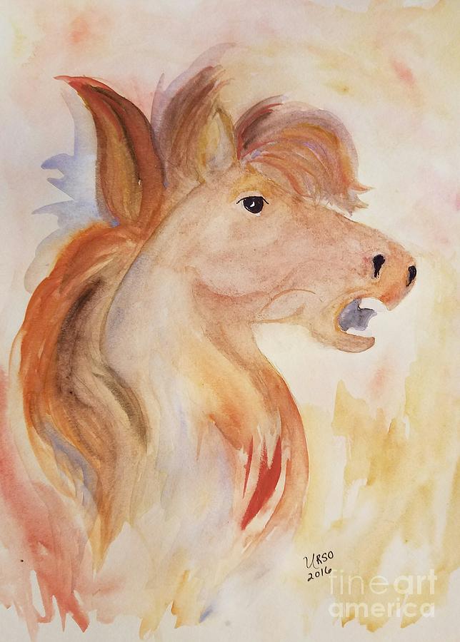 Horse Painting - Wild At Heart by Maria Urso