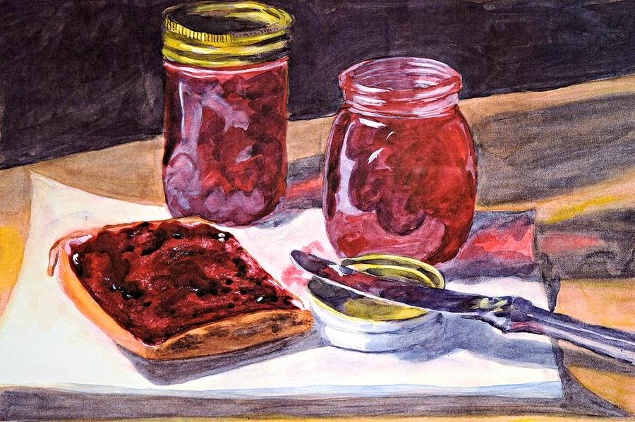 Wild Berry Jam Painting by MJ Adams - Fine Art America