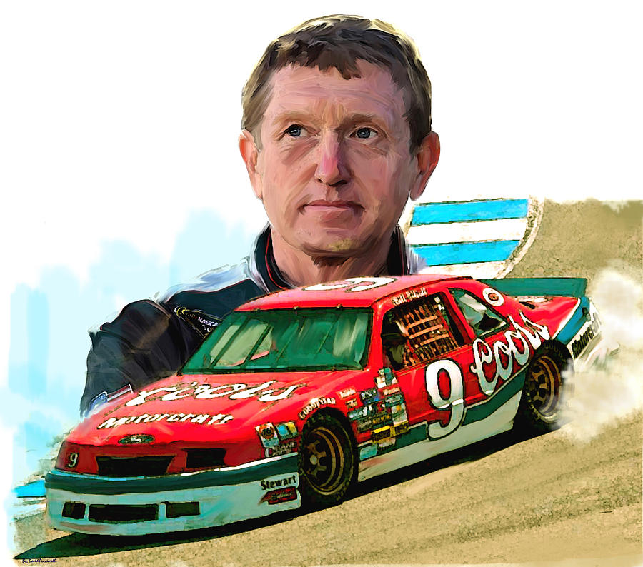 Bill Elliott  Painting by Iconic Images Art Gallery David Pucciarelli