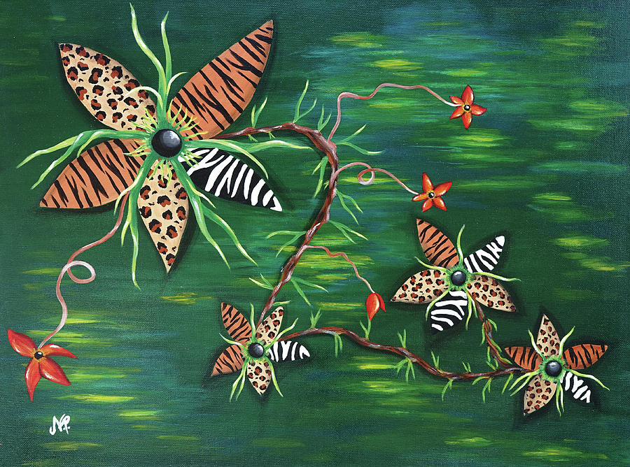 Fantasy Painting - Wild Bloom by Nicole Paquette Fantasy Painting - Wild Bloom by Nicole Paquette
