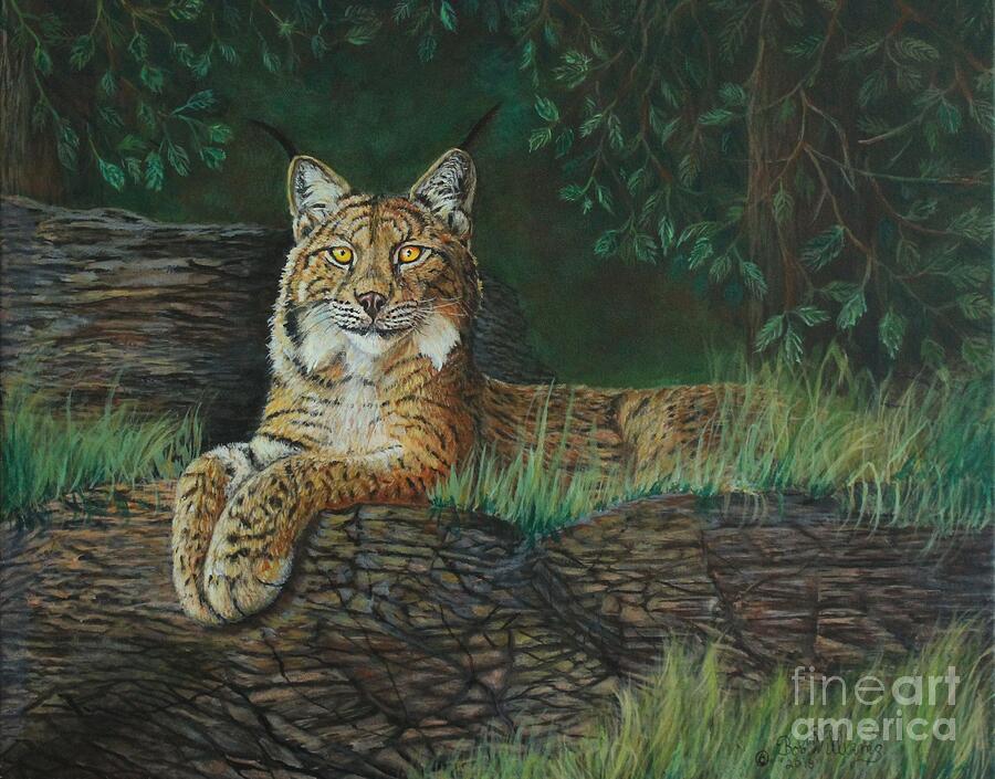 The Ever Watchful Lynx Painting by Bob Williams