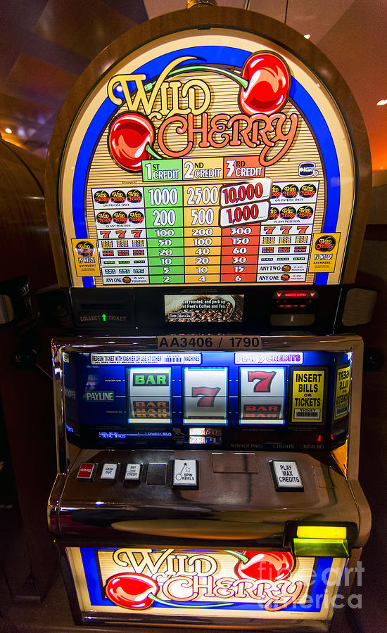 Wild Cherry Slot Machine at Lumiere Place Casino Photograph by David Oppenheimer