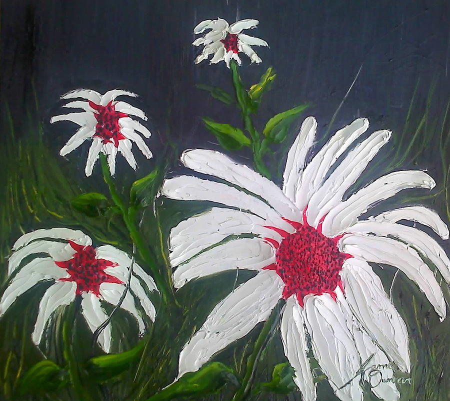 Wild Daisies 2 Painting by James Dunbar
