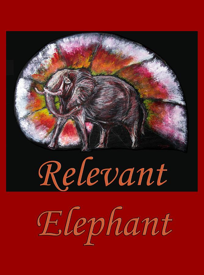 Wild Elephant Painting by Tom Conway