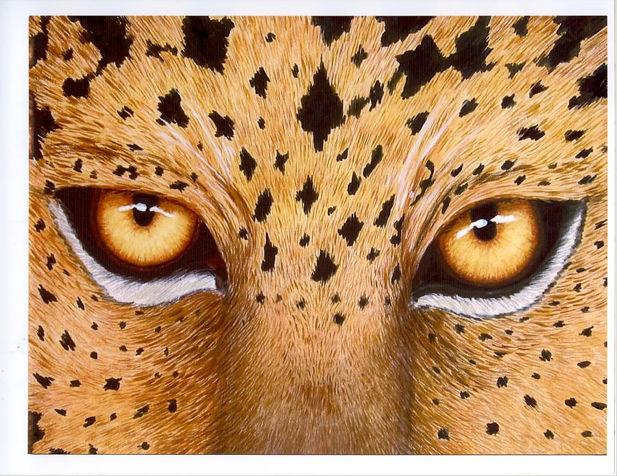 Animal Painting - Wild Eyes by Lorraine Foster