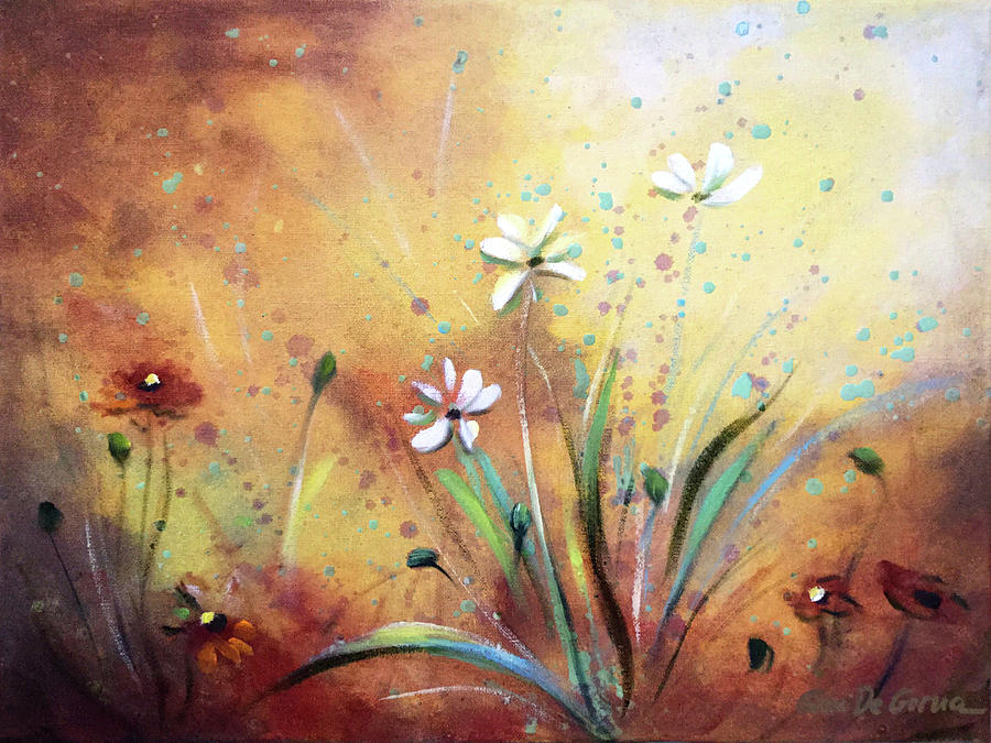 Wild Flowers 1 Painting by Gina De Gorna