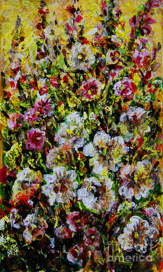 Wild Flowers Painting by Dariusz Orszulik