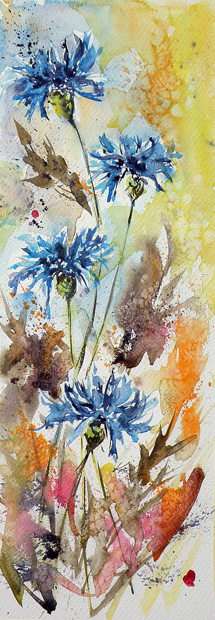Wild flowers Painting by Kovacs Anna Brigitta