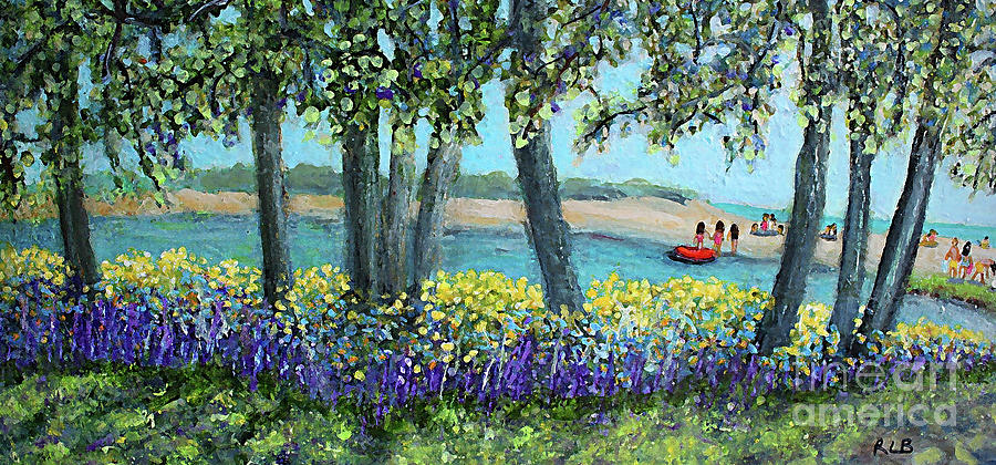 Wild Flowers of Falmouth MA Painting by Rita Brown