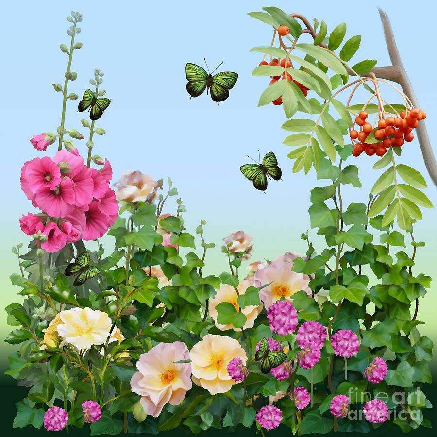 Wild Garden Painting by Ivana Westin