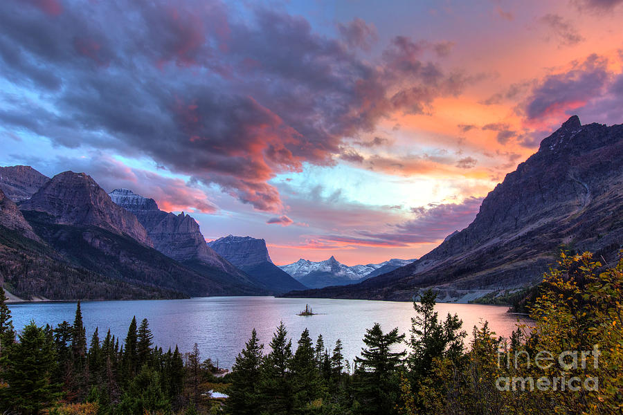 Wild Goose Sunset Photograph by Heavens Peak | Fine Art America