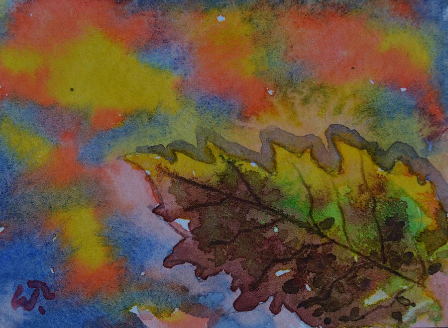 Leaf Painting - Wild Grape Leaf Color by Warren Thompson