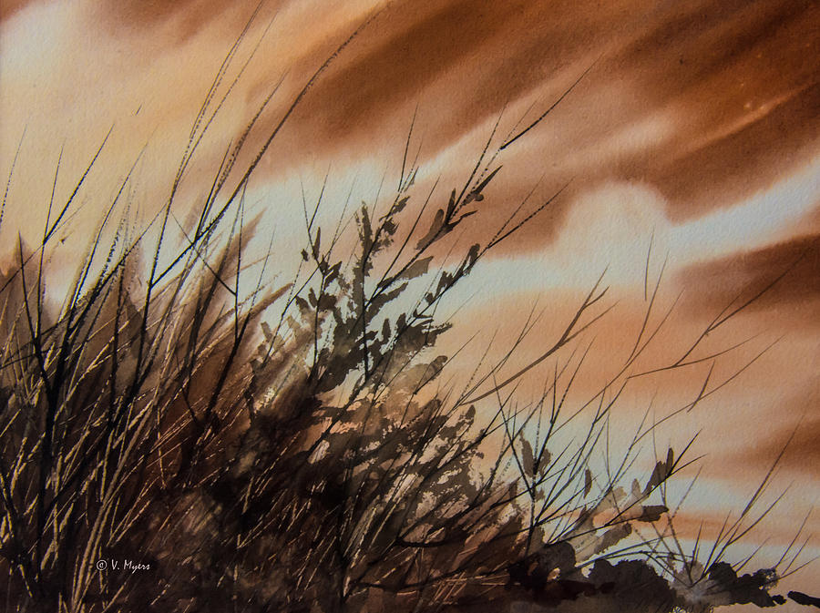 Blowing in the Wind Painting by Vickie Myers