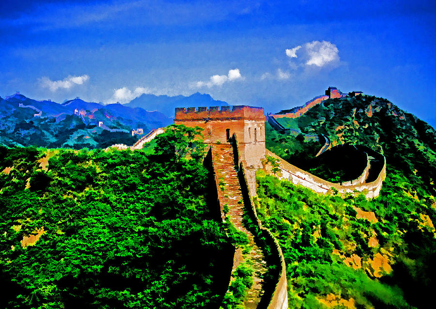 Wild Great Wall Photograph by Dennis Cox