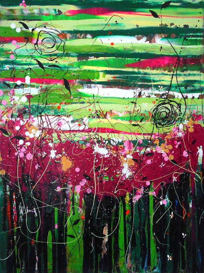 Brambles study Painting by Angie Wright