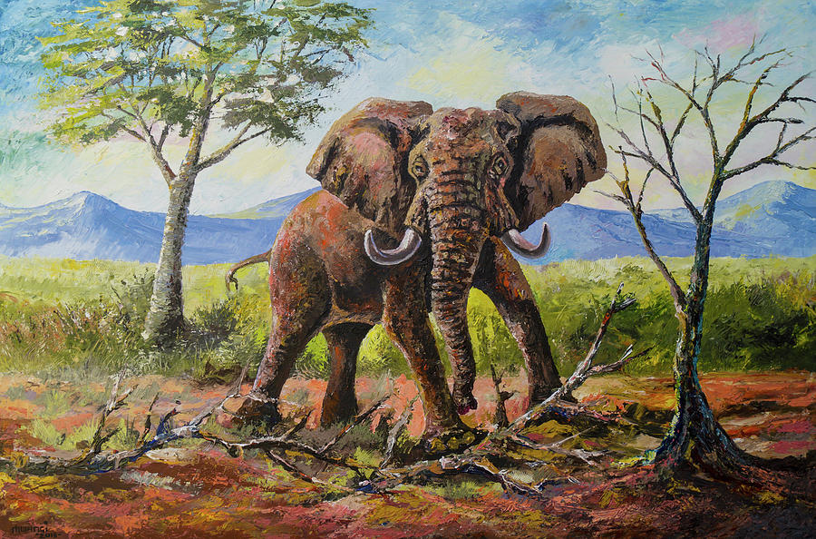 Wild Guy Painting by Anthony Mwangi