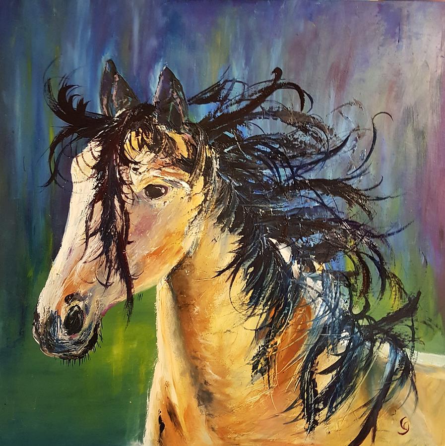 Wild Horse       21 Painting by Cheryl Nancy Ann Gordon