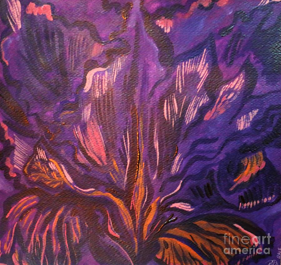 Wild Iris Painting by Barbara Donovan