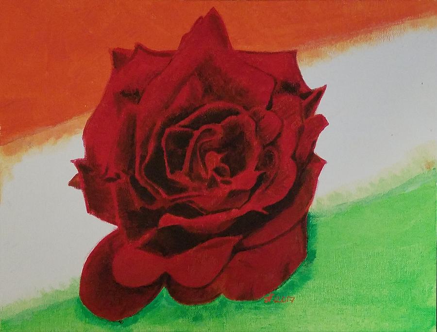 Wild Irish Rose Painting by Jerel Ferguson