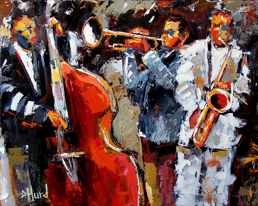 Wild Jazz Painting by Debra Hurd