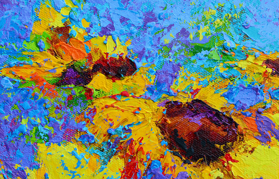 Wild Joy - Modern Impressionist Artwork Colorful Palette Knife Work Painting by Patricia Awapara
