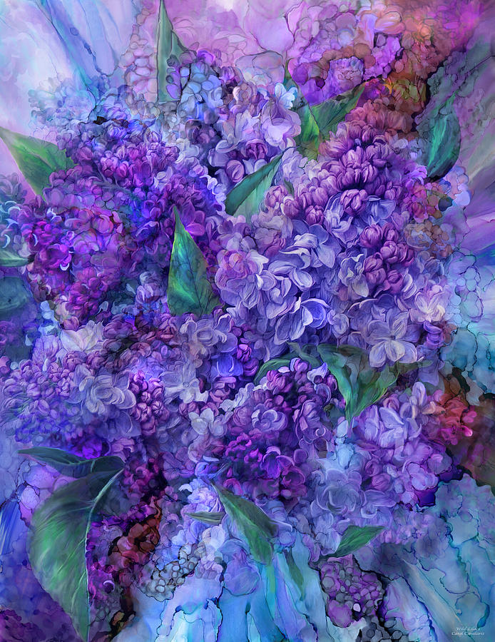 Wild Lilacs Mixed Media by Carol Cavalaris