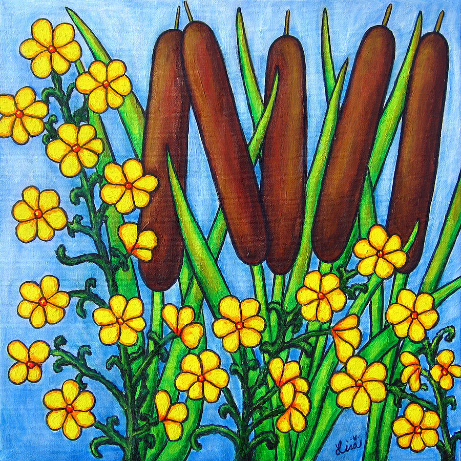 Flower Painting - Wild Medley by Lisa  Lorenz