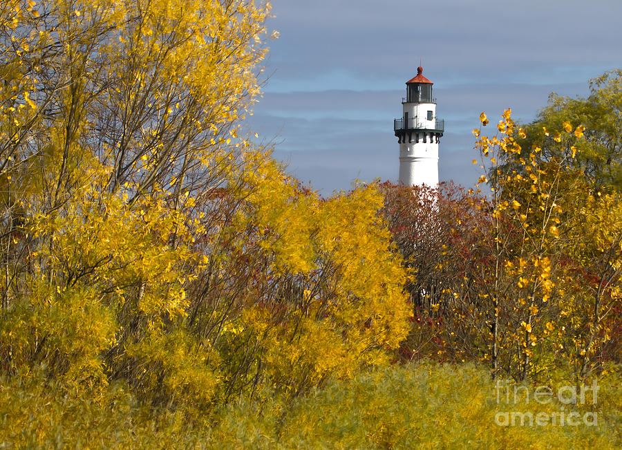Canon Photograph - Wind Point Lighthouse in Fall by Ricky L Jones Canon Photograph - Wind Point Lighthouse in Fall by Ricky L Jones