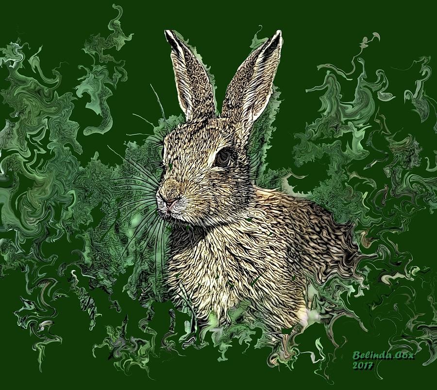 Wild Rabbit Digital Art by Artful Oasis