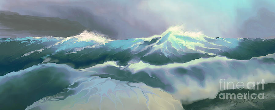 Wild Sea Painting by Corey Ford