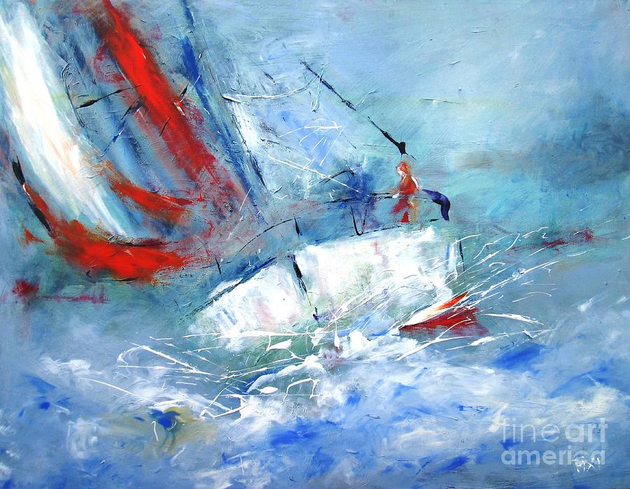 wild seas art prints from Galway Painting by Mary Cahalan Lee - aka PIXI