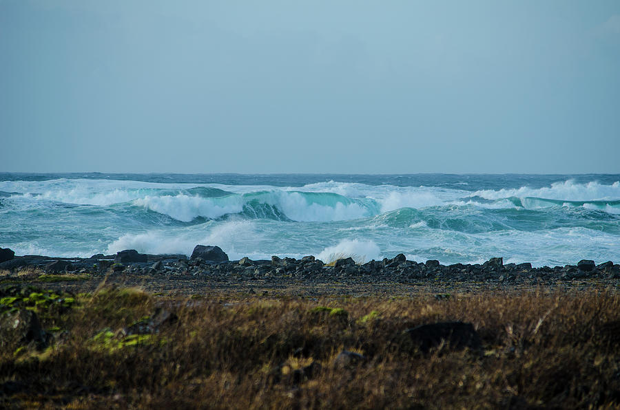 Wild Surf Along the Reykjanes Peninsula Photograph by Deborah Smolinske