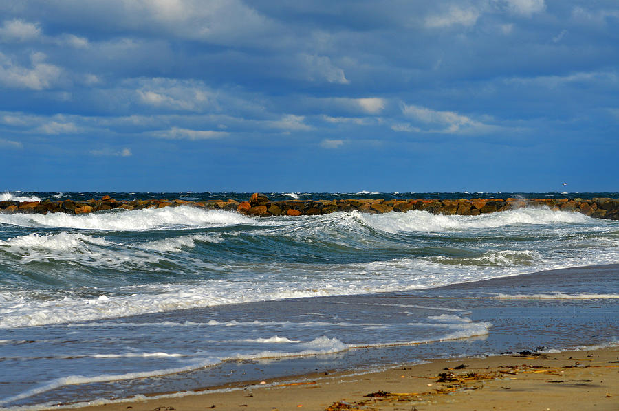 Wild Surf in Cape Cod Bay Photograph by Dianne Cowen Cape Cod Photography