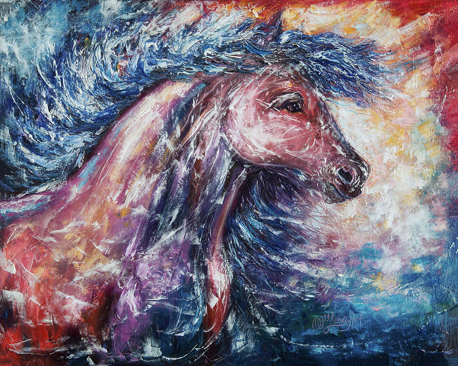 Wild the Storm - 2 Painting by Lena Owens - OLena Art Vibrant Palette Knife and Graphic Design