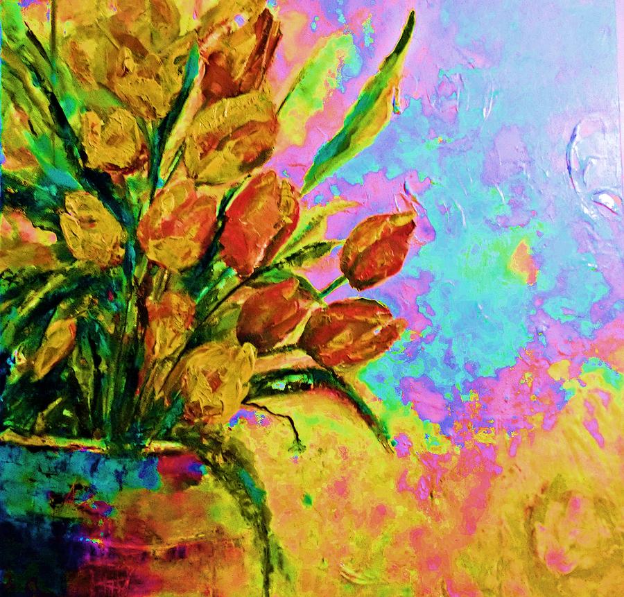 Wild Tulips Painting by Cheryl Ehlers