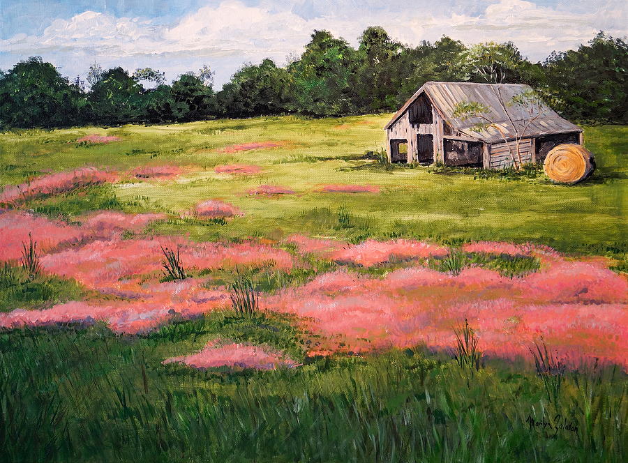 Wild Tumble Grass Painting by Marilyn Zalatan