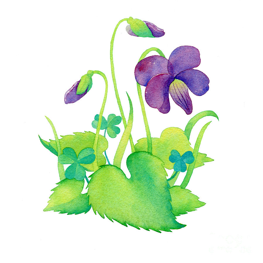 Wild Violet Painting