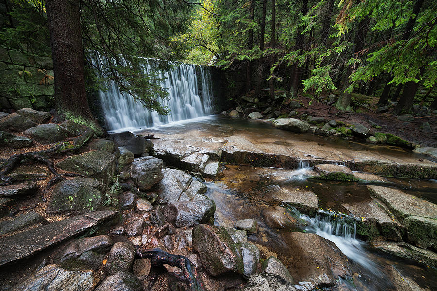 Wild Waterfall in Karpacz Photograph by Artur Bogacki