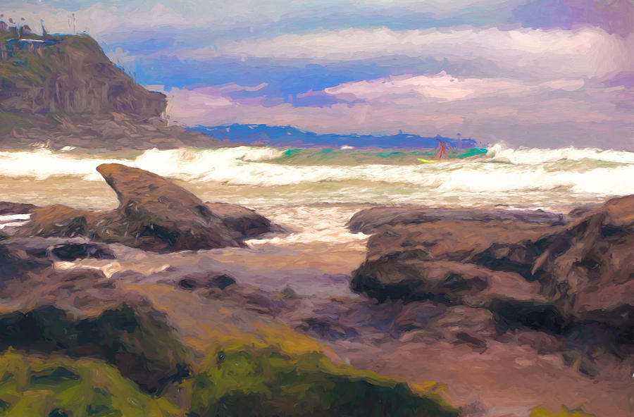 Nature Painting - Wild Whale Beach by Chris  Hood