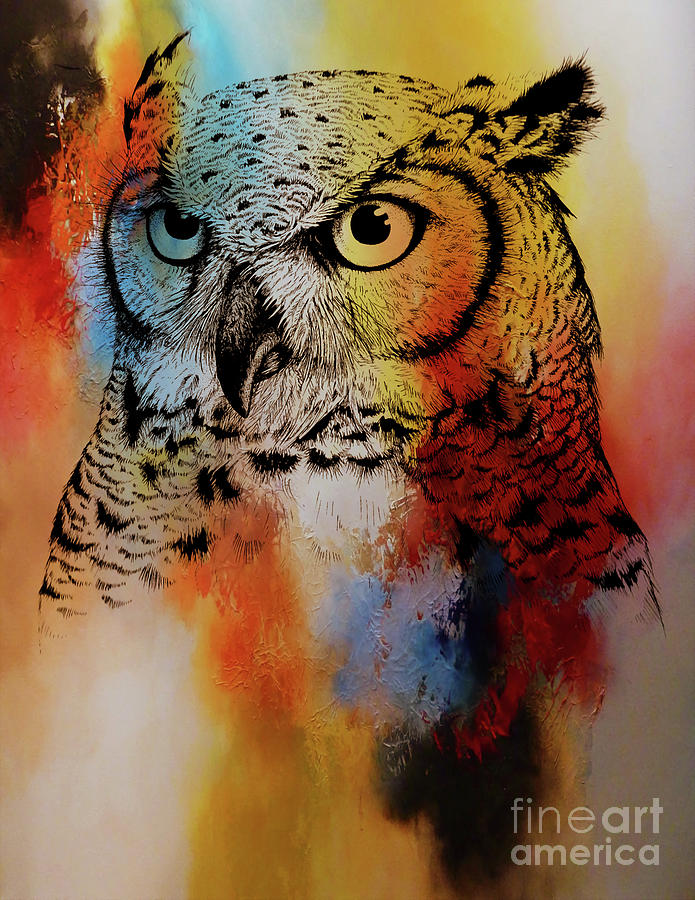 Wild Wild Owl Painting by Gull G