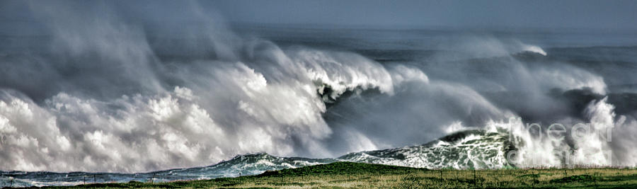 Wild Winter Waves Photograph by Shirley Mangini