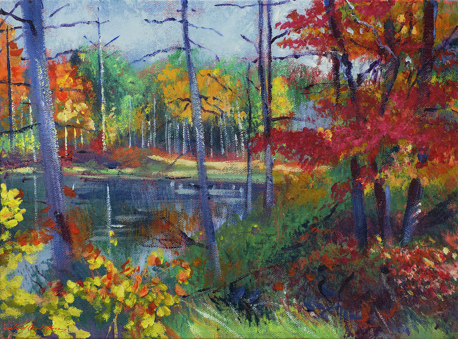 Wilderness Lake Painting by David Lloyd Glover