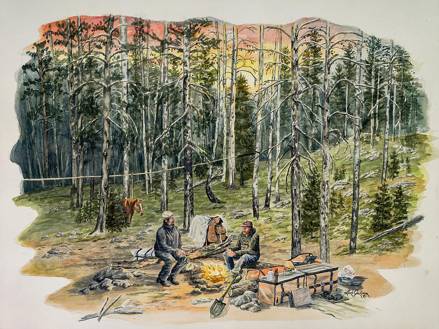 Wilderness Wranglers Painting by Link Jackson