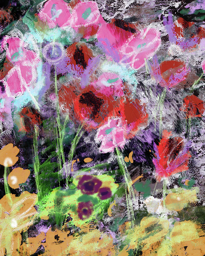 Flower Mixed Media - Wildest Flowers 2- Art by Linda Woods by Linda Woods