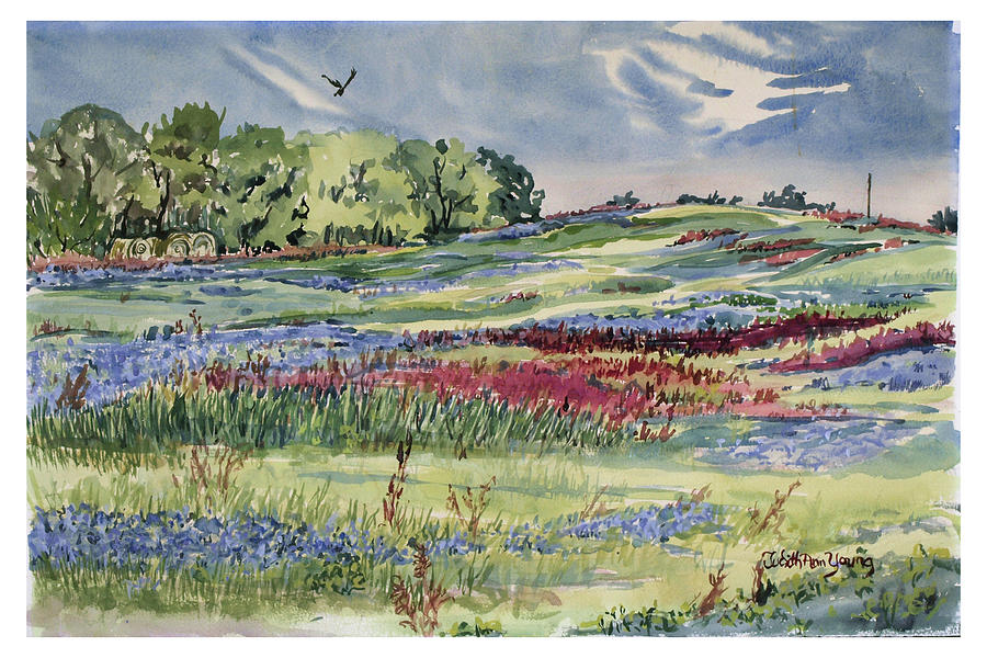 Wildflower Field    SOLD Painting by Judith Young