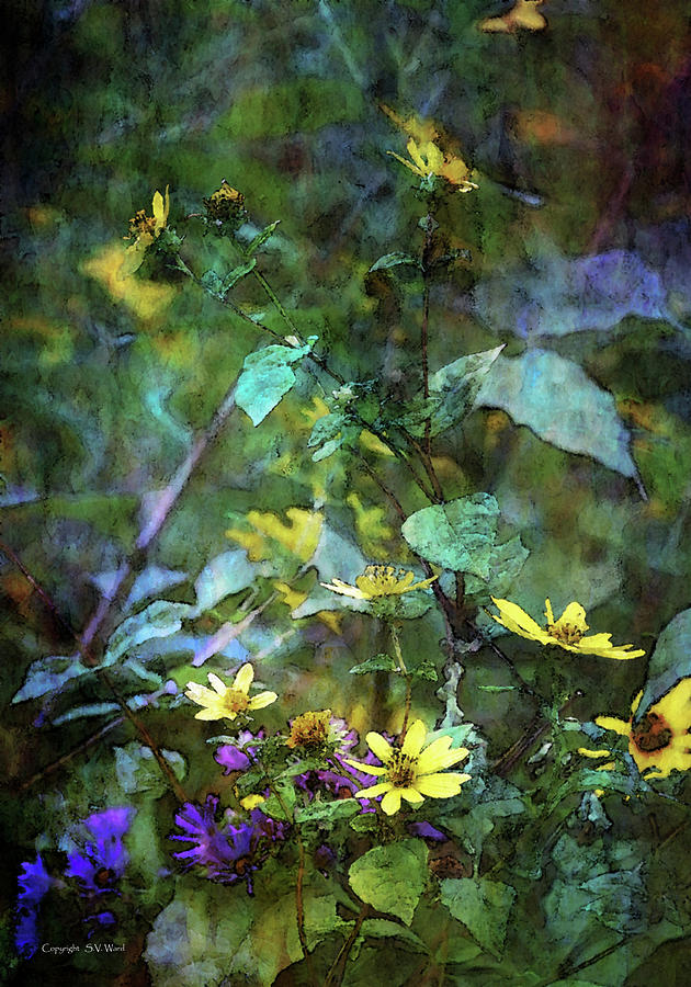 Impressionism Photograph - Wildflower Impression 4859 IDP_2 by Steven Ward