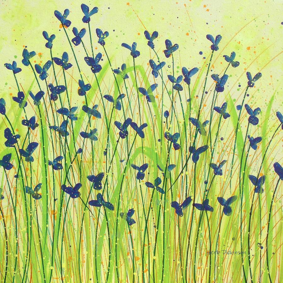 Wildflower Love Painting by Herb Dickinson