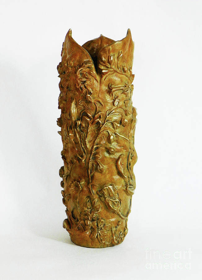 Wildflower Promise - Bronze Vase, view 2 by Dawn Senior-Trask Wildflower Promise - Bronze Vase, view 2 by Dawn Senior-Trask